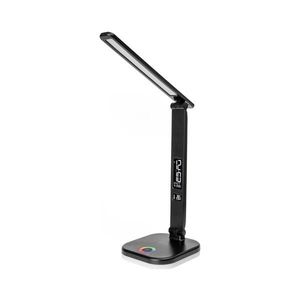LED RGBW Stm. lampa s bezdr. nab. a displejom USB portom 6W/5V 3000-6500K čierna PDL711RGBB vyobraziť