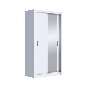 Šatní skriňa so zrkadlom SABRINA 120x215 cm biela OSLO 120 Biały vyobraziť