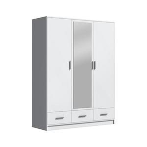 Šatní skriňa so zrkadlom SANNA 150x215 cm biela SOFIA 150 Biały vyobraziť