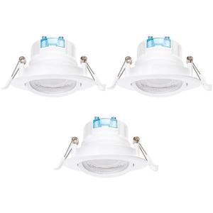 B.V. - SADA 3 ks zapustených LED svietidiel 5W/230V 4000K Ø 8, 5 cm biela B10405J4A vyobraziť