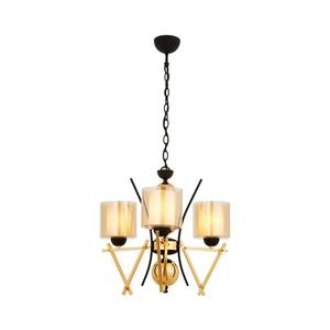 Luster na reťazi VARANA 3xE27/40W/230V čierna/zlatá 301AUR1229 vyobraziť
