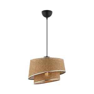 Luster na lanku BARETTE 1xE27/60W/230V hnedý/lesklý chróm 390FLH2482 vyobraziť