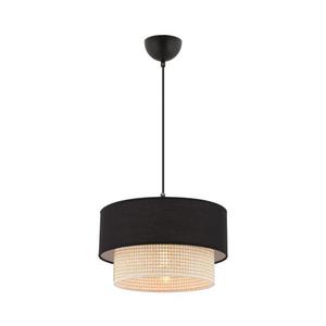 Závesný luster na lanku ECHO 1xE27/60W/230V čierna/krémová 390FLH2504 vyobraziť
