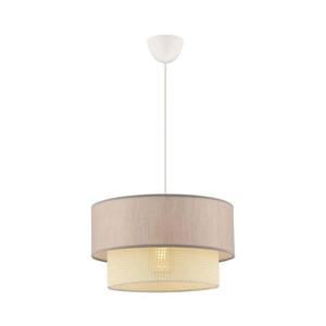 Závesný luster ECHO na lanku 1xE27/60W/230V béžová/krémová 390FLH2516 vyobraziť