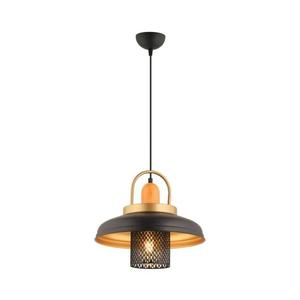 Závesný luster na lanku MONZA 1xE27/40W/230V pr. 32 cm čierna/zlatá 518LMS1130 vyobraziť