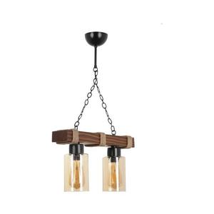 Závesný luster na reťazi JASMIN 2xE27/40W/230V hnedá/béžová 534LUN3369 vyobraziť