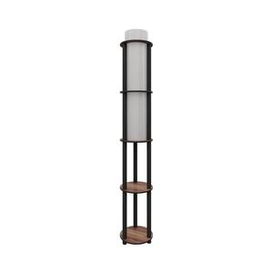 Stojacia lampa s poličkami NOTO 1xE27/40W/230V hnedá/čierna 666PTR1110 vyobraziť