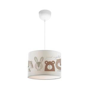 Detský luster CANDY 1xE27/40W/230V biely/hnedý 780SGN4654 vyobraziť