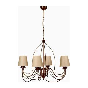 Luster na reťazi CLASSIC 4xE14/40W/230V bronzová/béžová 846STL1468 vyobraziť