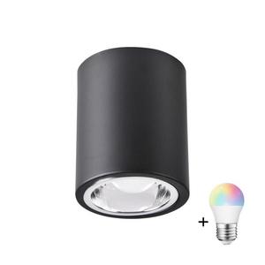 LED RGBW stmievateľné bodové svietidlo JUPITER 1xE27/6, 5W/230V pr. 9, 8 cm čierne SA1042+AI0818 vyobraziť