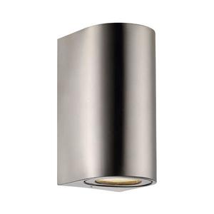 Nordlux - Vonkajšie nástenné svietidlo CANTO 2xGU10/28W/230V IP44 nerezová oceľ 49721034 vyobraziť