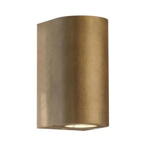 Nordlux - Vonkajšie nástenné svietidlo CANTO 2xGU10/28W/230V IP44 mosadz 49721035 vyobraziť