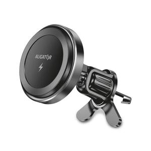 Aligator AMS05BK - Magnetický držiak telefónu do auta s bezdrôtovým nabíjaním MagSafe, čierny AMS05BK vyobraziť