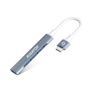 Aligator AHUB002 - USB-C rozbočovač 4v1 AHUB002 vyobraziť