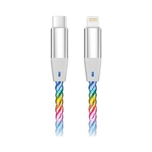 Aligator DATKP63 - USB kábel USB-C / Lightning s LED podsvietením 30W PD 1, 2m DATKP63 vyobraziť