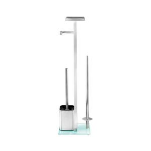 WENKO 23364100 - WC kefa DEBAR 21x70, 5 cm nerezová/satinovaná/biela 23364100 vyobraziť