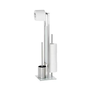WENKO 21564100 - WC kefa RIVALTA 18x70 cm nerez/strieborná/biela/čierna 21564100 vyobraziť
