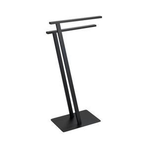 WENKO 24396100 - Stojan na uteráky LIRIO 20x40 cm čierny 24396100 vyobraziť