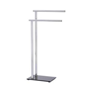 WENKO 22090100 - Stojan na uteráky LAVA 42x81 cm nerez/strieborná/čierna 22090100 vyobraziť