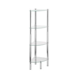 WENKO 15852100 - Regál YAGO 30x104 cm nerezový/strieborný/priehľadný 15852100 vyobraziť