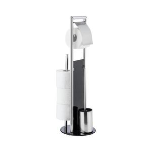 WENKO 24075800 - WC súprava RAVINA 20x707 cm nerez/strieborná/čierna 24075800 vyobraziť