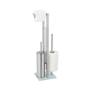 WENKO 25399100 - WC kefa RIVALTA 18x70 cm strieborná/biela/čierna 25399100 vyobraziť