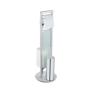 WENKO 25384100 - WC súprava SULMONA 25x76 cm strieborná/čierna 25384100 vyobraziť