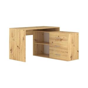Písací stôl so zásuvkami a univerzálnym rohom P/L JULES dub artisan 5904804550523 vyobraziť