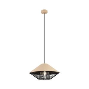 Redo 01-3007 - Závesný luster na lane GRILL 1xE27/42W/230V pr. 39, 6 cm čierna/béžová 01-3007 vyobraziť