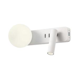 Redo 01-2991 - LED nástenné svietidlo OASIS LED/3W/230V+1xG9/10W USB CRI 90 biela 01-2991 vyobraziť