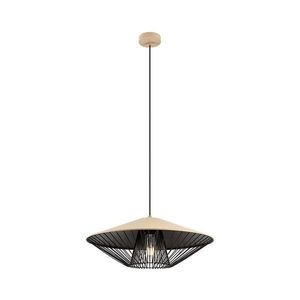 Redo 01-3011 - Závesný luster na lanku GRILL 1xE27/42W/230V pr. 49, 5 cm čierna/béžová 01-3011 vyobraziť
