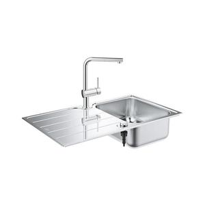 GROHE 31573SD1 -Sada kuchynského drezu K500 s odkvapkávacou plochou a batériou A 86×50 cm nerezová oceľ 31573SD1 vyobraziť
