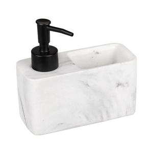 WENKO 54668100 - Dávkovač mydla RESA 14, 5x14, 3 cm biela/čierna 54668100 vyobraziť