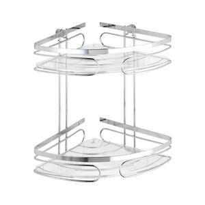 WENKO 20412100-Rohový regál PREMIUM NEREZOVÁ OCEĽ 26, 5x27, 5 cm nerezový/strieborný 20412100 vyobraziť