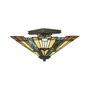 Elstead QZ-INGLENOOK-SF - Stropné svietidlo Tiffany INGLENOOK 2xE27/60W/230V QZ-INGLENOOK-SF vyobraziť