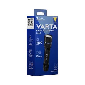 Varta 18921101111 - Nabíjateľná LED baterka NIGHT CUTTER PRO F30R LED/USB IP67 18921101111 vyobraziť
