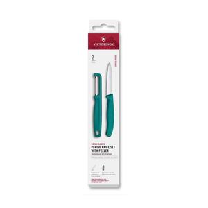 Victorinox - Sada kuchynského noža so škrabkou SWISS CLASSIC tyrkysová 6.7114.21C1 vyobraziť