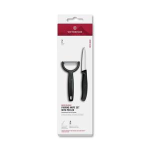 Victorinox - Sada kuchynského noža so škrabkou SWISS CLASSIC čierna 6.7113.22 vyobraziť
