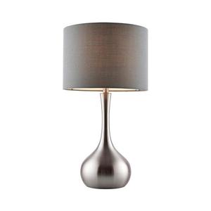 Endon 61192 - Stmievačka stolná lampa PICCADILLY 1xE14/40W/230V matný chróm/šedá 61192 vyobraziť
