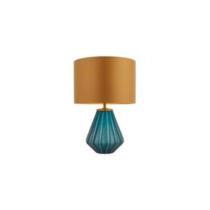 Endon 93059 - Stolná lampa ALYSSIA 1xE27/10W/230V zlatá/modrá 93059 vyobraziť