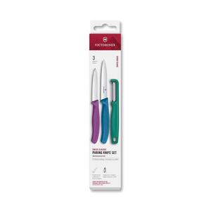 Victorinox - 3-dielna sada kuchynských nožov so škrabkou SWISS CLASSIC, pestrofarebná 6.7116.33C1 vyobraziť