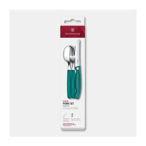 Victorinox - Pikniková sada príborov SWISS CLASSIC 3 ks tyrkysová 6.7194.3FC1 vyobraziť