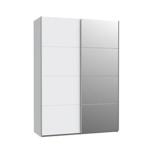 Šatníková skriňa so zrkadlom KARO 150x210 cm biela SHMS72414-120 vyobraziť