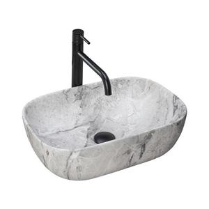 REA-U3800 - Umývadlo na dosku LIVIA 33, 5x46, 5 cm keramika/šedá/imitácia kameňa REA-U3800 vyobraziť