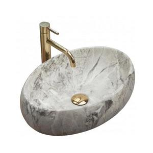 REA-U1020 - Umývadlo na dosku LINDA 34x48, 5 cm keramika/imitácia kameňa REA-U1020 vyobraziť