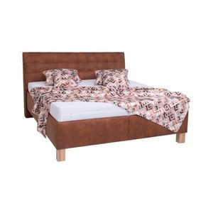 Čalúnená posteľ s úložným priestorom bez matraca VIOLET 180x200 cm koňakovo-hnedá 8590828932222 vyobraziť