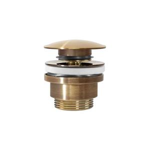 REA-A8110 - Umývadlová výpusť CLICK-CLACK, priemer 6, 4 cm, zlatá REA-A8110 vyobraziť