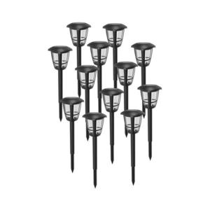 B.V. - SADA 12x LED solárnych lámp LED/0, 06W/2V 33, 8 cm 6500K IP44 čierna B10201IBH vyobraziť