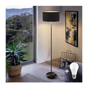 LED stojacia lampa TUNJA 1xE27/20W/230V, priemer 38 cm, čierna 1xSA2187+1xEG32486 vyobraziť