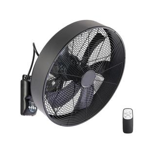ZE - Nástenný látor FANNY 50W/230V čierny + diaľkové ovládanie ZEV025 vyobraziť